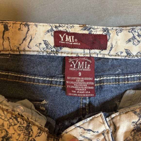 Vintage YMI Jeans Low Rise Flare Button Fly From City Of Angels Retro 1990s - Picture 2 of 7